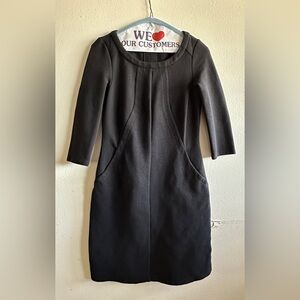 Boden Jasmine Ottoman Black Shift Dress Black Size 2R